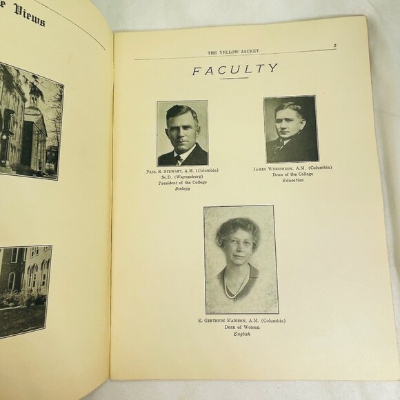 Waynesburg College 1927 Yellow Jacket Commencement Yearbook - Picture 5 of 8